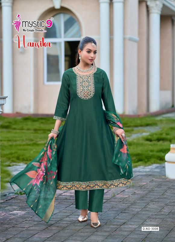 Mystic 9 Hansika vol 3 catalog fancy kurti wholesale market