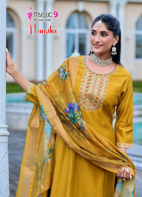 Mystic 9 Hansika vol 3 catalog fancy kurti wholesale market