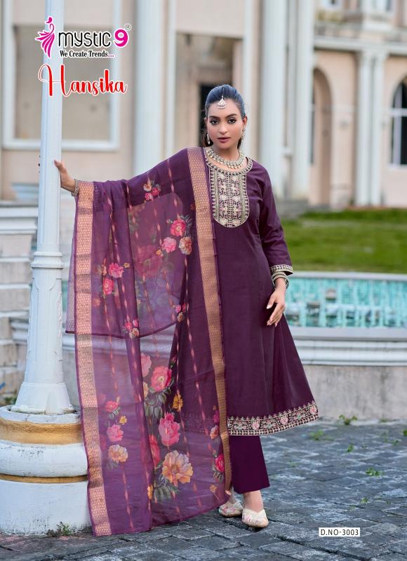 Mystic 9 Hansika vol 3 catalog fancy kurti wholesale market