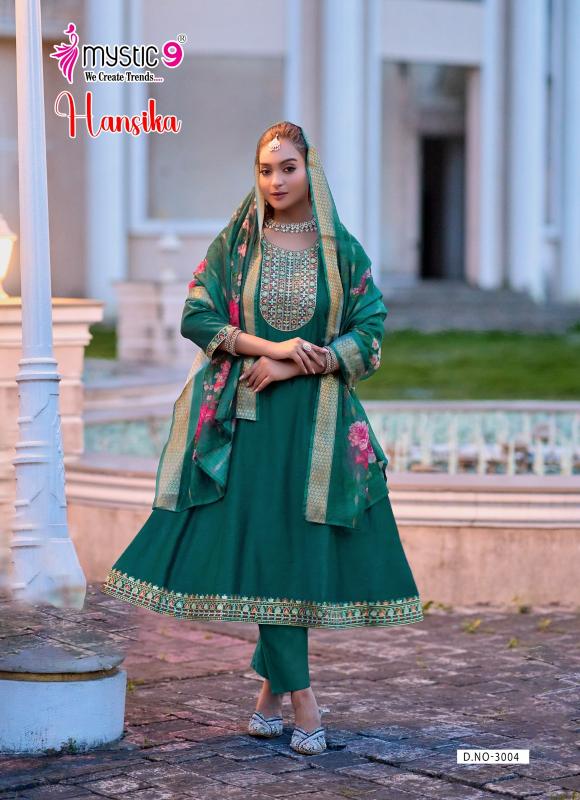 Mystic 9 Hansika vol 3 catalog fancy kurti wholesale market