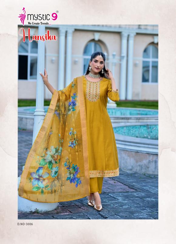 Mystic 9 Hansika vol 3 catalog fancy kurti wholesale market