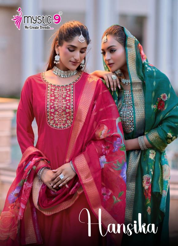 Mystic 9 Hansika vol 3 catalog fancy kurti wholesale market