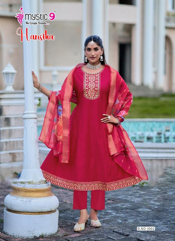 Mystic 9 Hansika vol 3 catalog fancy kurti wholesale market