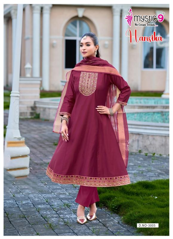 Mystic 9 Hansika vol 3 catalog fancy kurti wholesale market