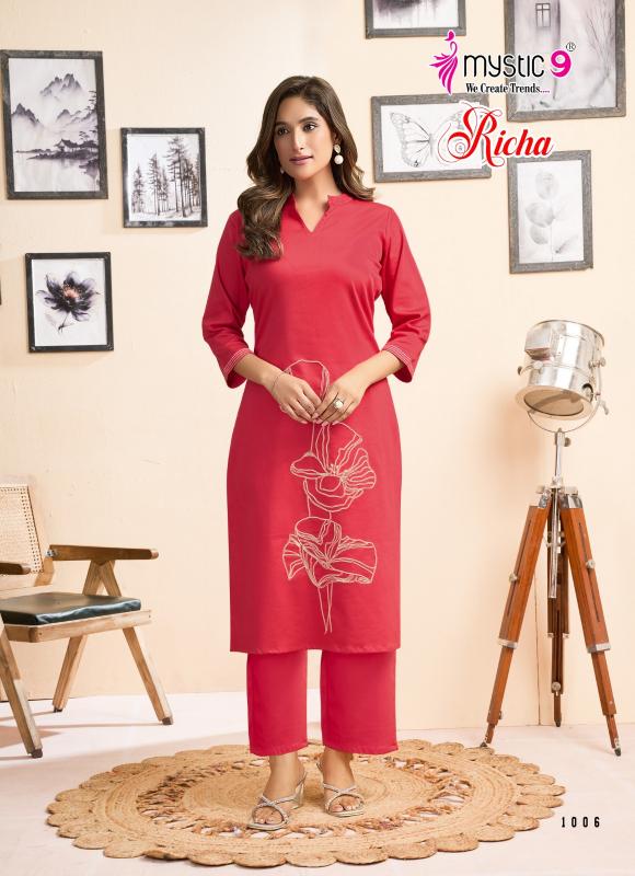 Mystic 9 Richa Vol 1 Catalog modest co ord sets for women