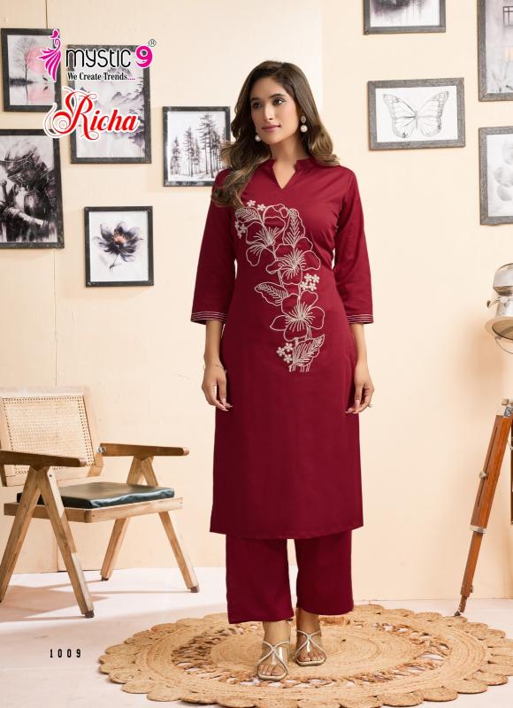 Mystic 9 Richa Vol 1 Catalog modest co ord sets for women