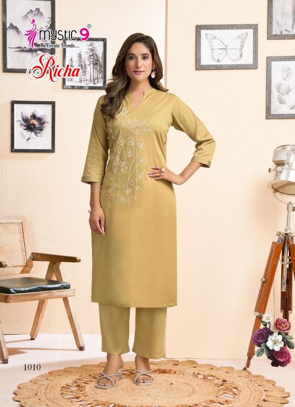 Mystic 9 Richa Vol 1 Catalog modest co ord sets for women