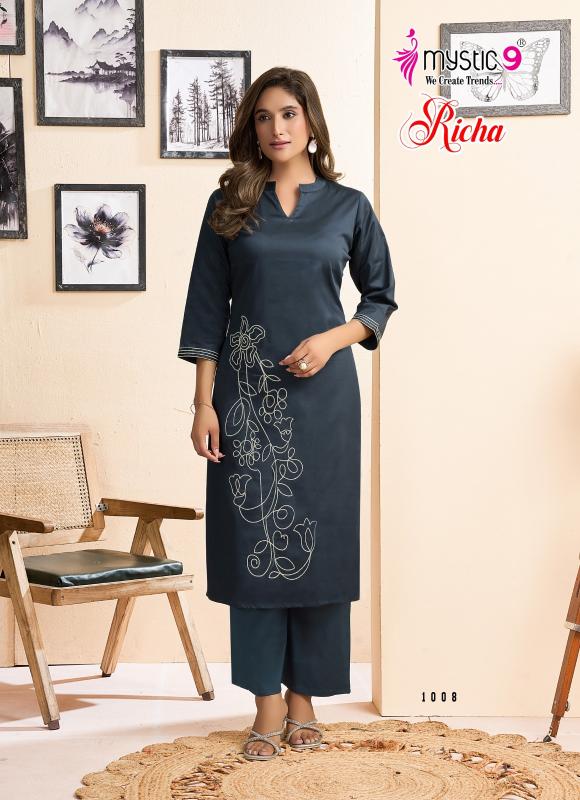 Mystic 9 Richa Vol 1 Catalog modest co ord sets for women