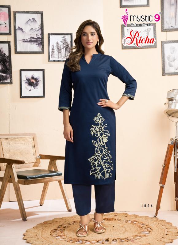 Mystic 9 Richa Vol 1 Catalog modest co ord sets for women