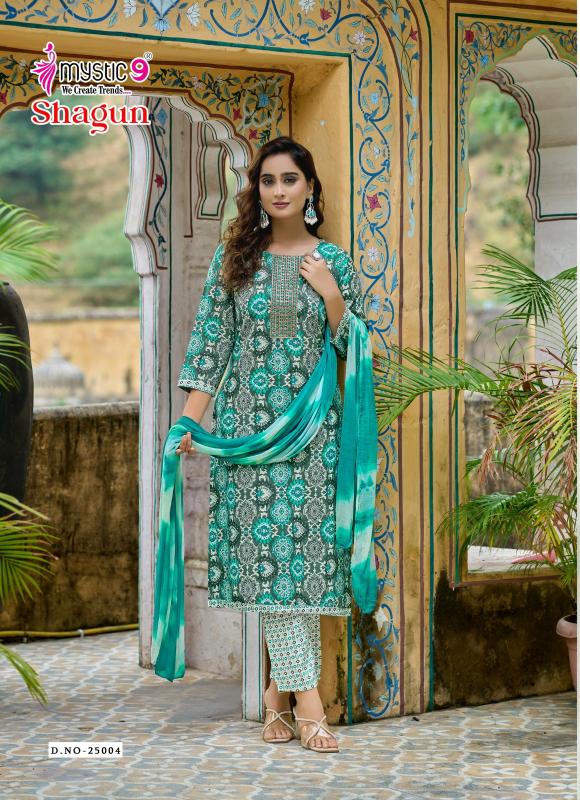 Mystic 9 Shagun Vol 25 catalog wholesale kurtis surat gujarat