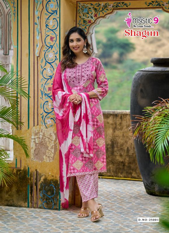 Mystic 9 Shagun Vol 25 catalog wholesale kurtis surat gujarat
