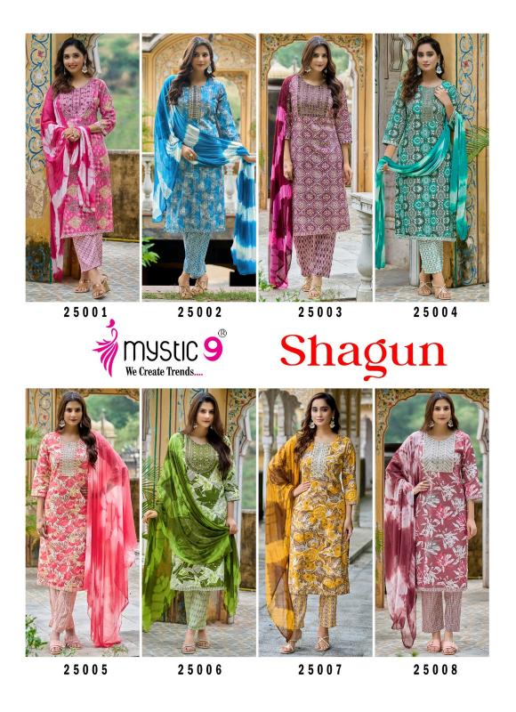Mystic 9 Shagun Vol 25 catalog wholesale kurtis surat gujarat