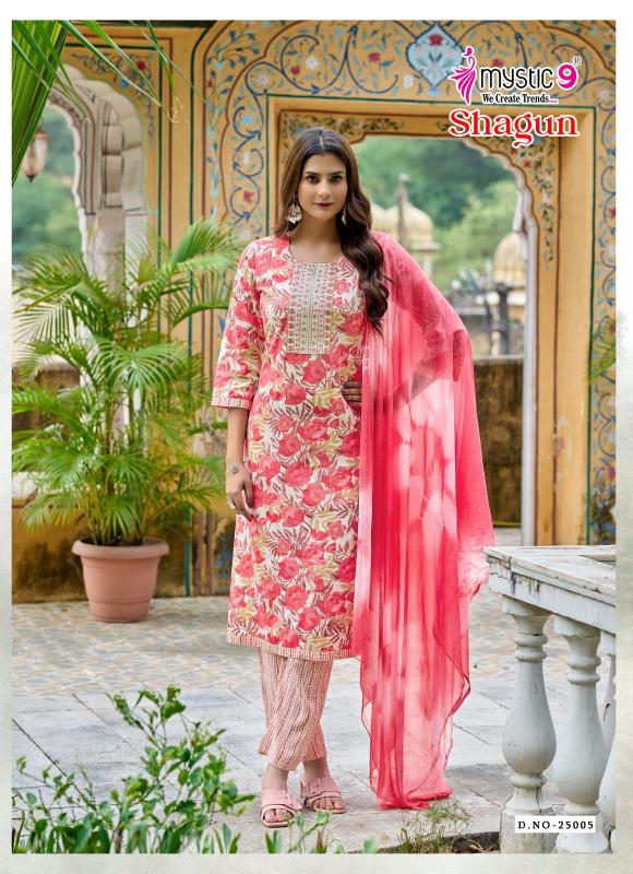 Mystic 9 Shagun Vol 25 catalog wholesale kurtis surat gujarat
