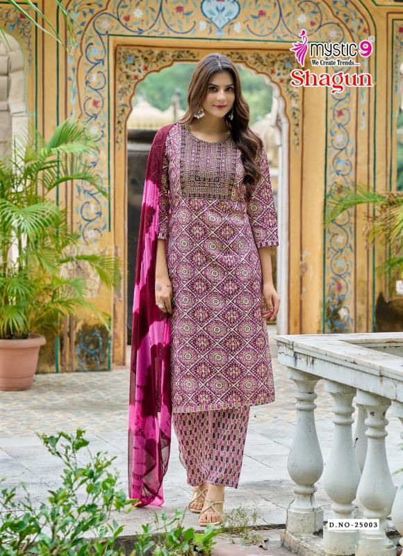 Mystic 9 Shagun Vol 25 catalog wholesale kurtis surat gujarat