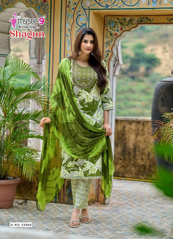 Mystic 9 Shagun Vol 25 catalog wholesale kurtis surat gujarat
