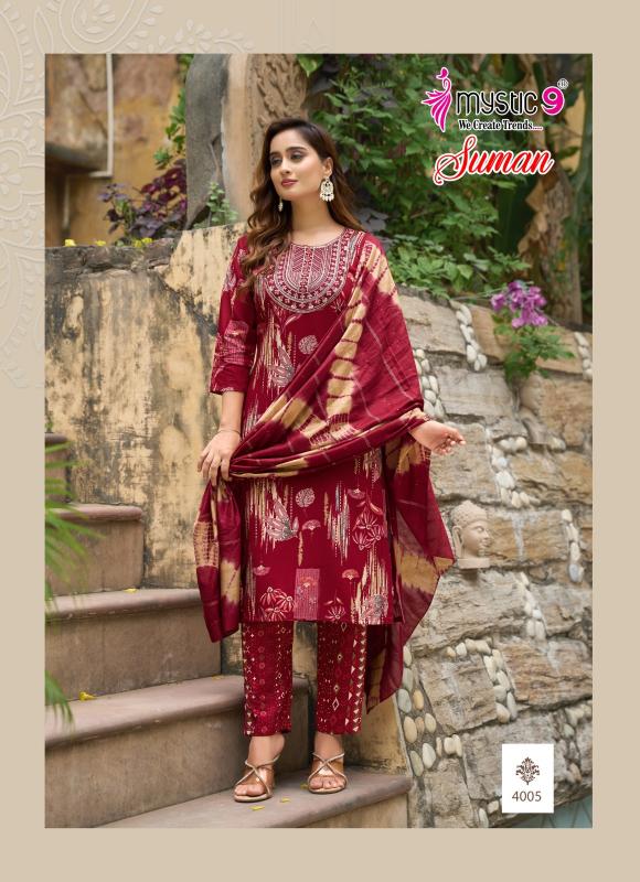 Mystic 9 Suman vol 4 catalog branded kurtis wholesale market in mumbai