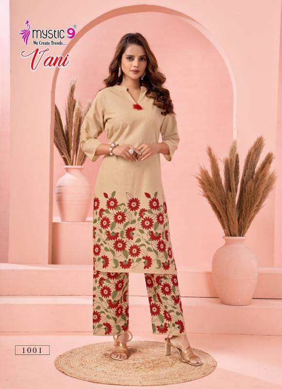 Mystic 9 Vani Vol 1 Catalog co ord sets manufacturers in india