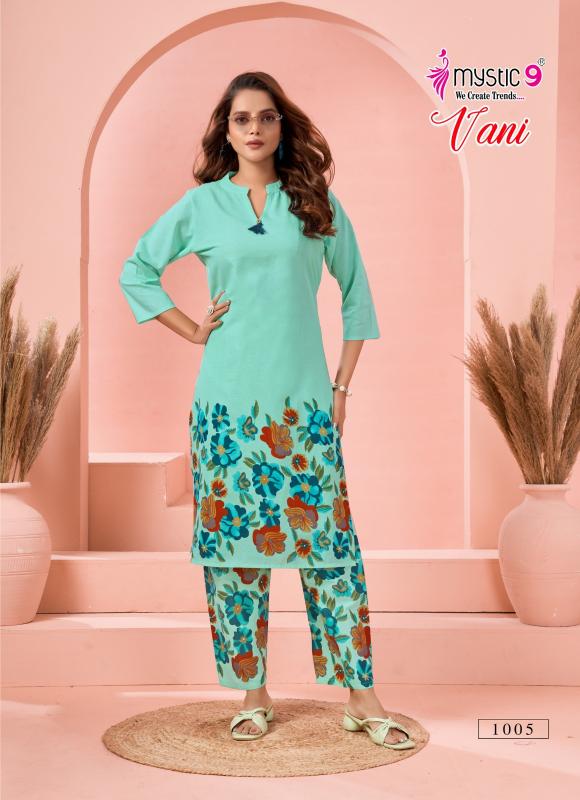 Mystic 9 Vani Vol 1 Catalog co ord sets manufacturers in india