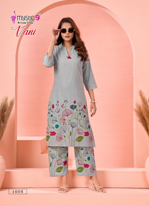 Mystic 9 Vani Vol 1 Catalog co ord sets manufacturers in india