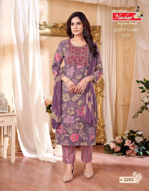Navkar Suffy Gold 22 catalog ethnic kurtis wholesale