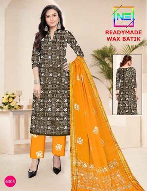 Nemi Wax Batik Vol-6 – Kurti Pant With Dupatta - Wholesale Catalog