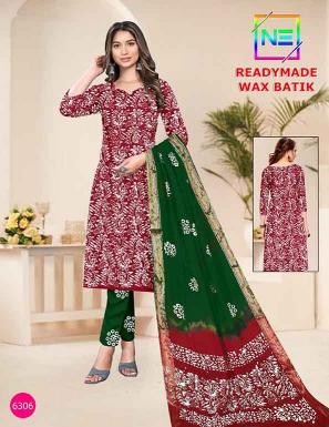 Nemi Wax Batik Vol-6 – Kurti Pant With Dupatta - Wholesale Catalog