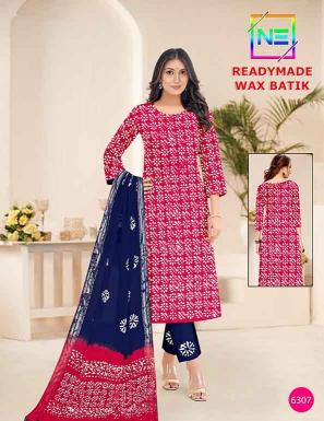 Nemi Wax Batik Vol-6 – Kurti Pant With Dupatta - Wholesale Catalog