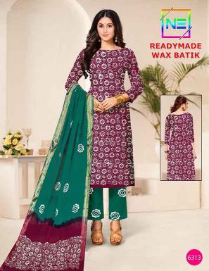 Nemi Wax Batik Vol-6 – Kurti Pant With Dupatta - Wholesale Catalog