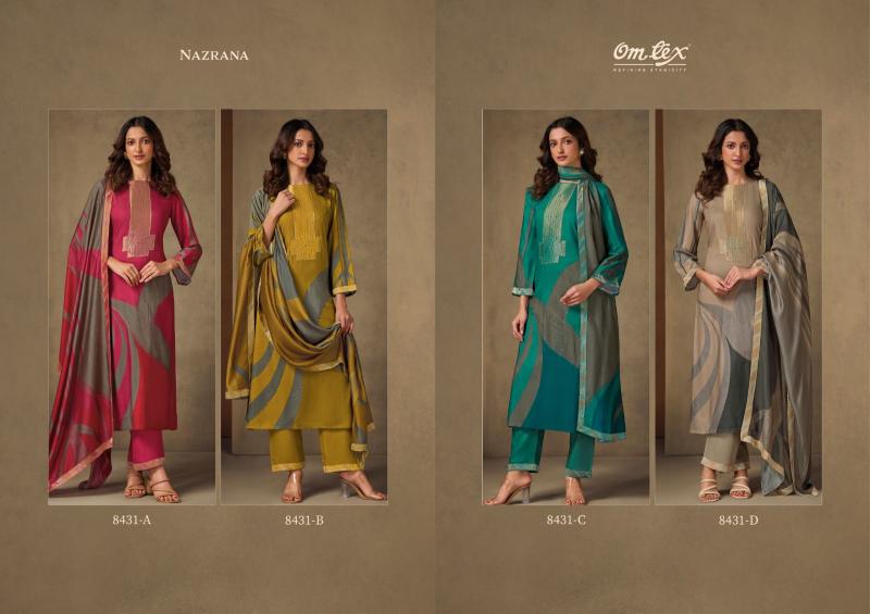Omtex Nazrana catalog wholesale salwar kameez market in surat