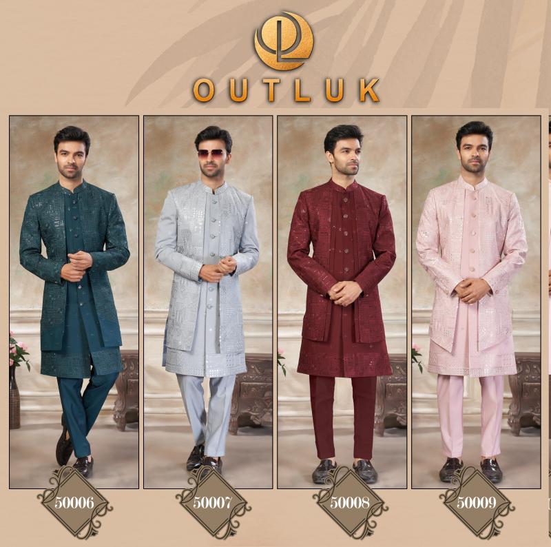 Outluk Wedding Collection Vol 50 catalog wholesale branded mens kurtis