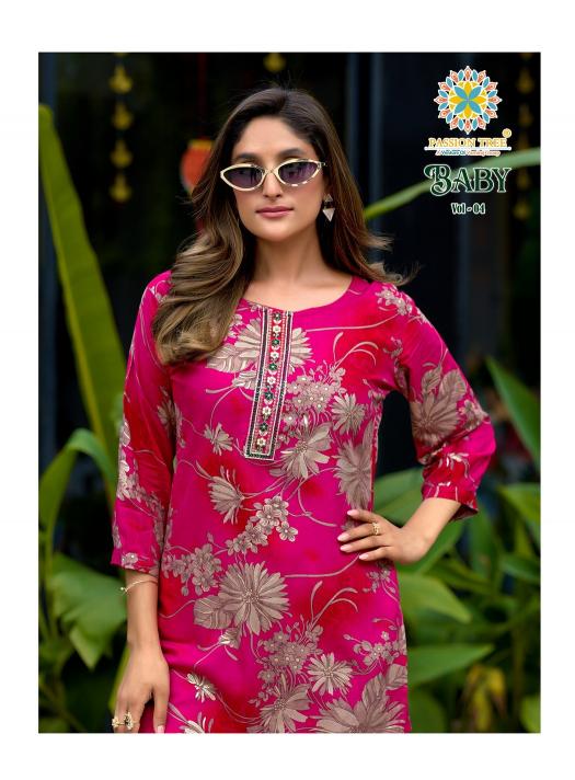 Passion Tree Baby Vol 4 Catalog short kurtis wholesale