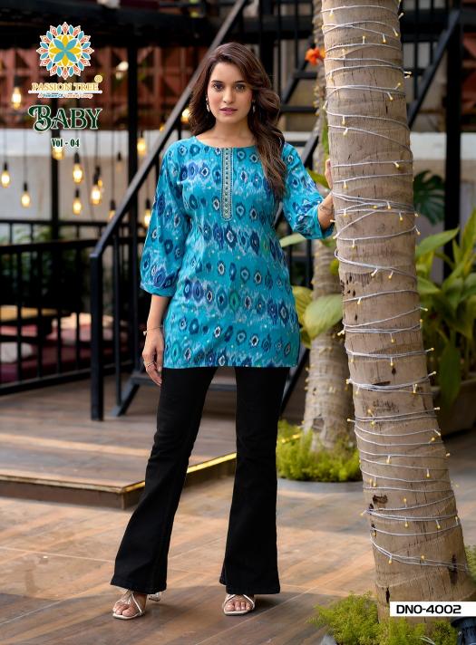 Passion Tree Baby Vol 4 Catalog short kurtis wholesale