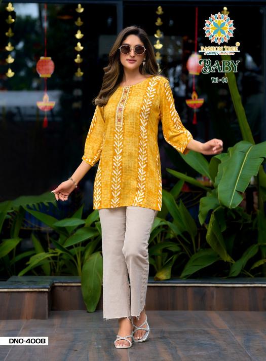 Passion Tree Baby Vol 4 Catalog short kurtis wholesale