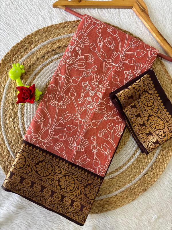 PICHWAI KALAMKARI vol 1 0.5 Sarees e commerce product