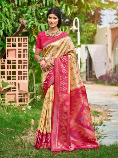 POORVIKA SILK VOL 6 by Astita fancy designer Pochampalli Soft Silk fabric saree wholesale with Fancy latkan 