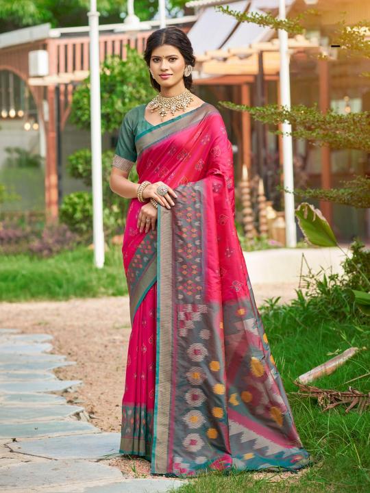 POORVIKA SILK VOL 6 by Astita fancy designer Pochampalli Soft Silk fabric saree wholesale with Fancy latkan 