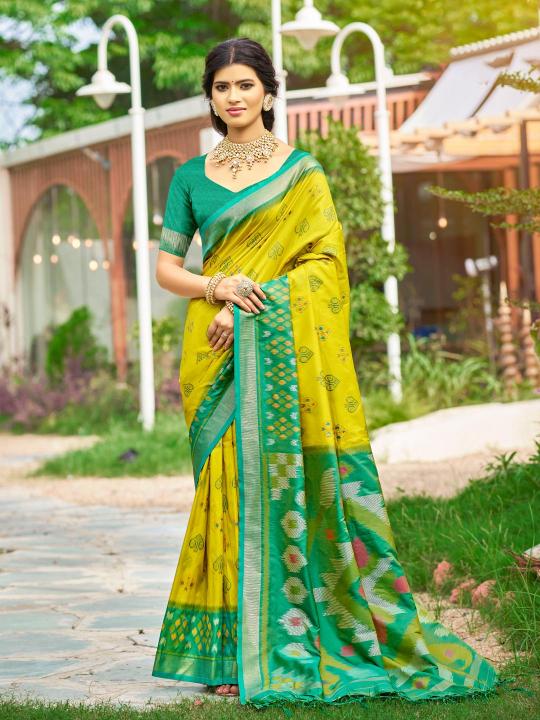 POORVIKA SILK VOL 6 by Astita fancy designer Pochampalli Soft Silk fabric saree wholesale with Fancy latkan 