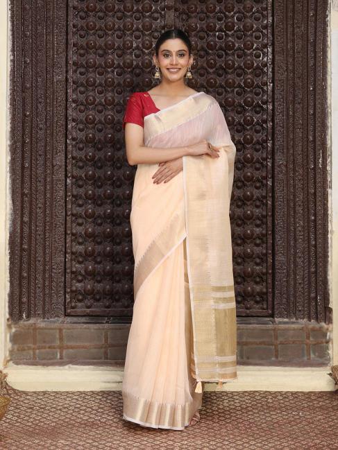 Prague Vol 2 by astita fancy designer linen Cotton fabric saree