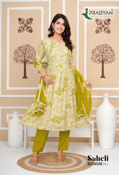 Pragyan Saheli vol 1 catalog wholesale rate branded kurtis