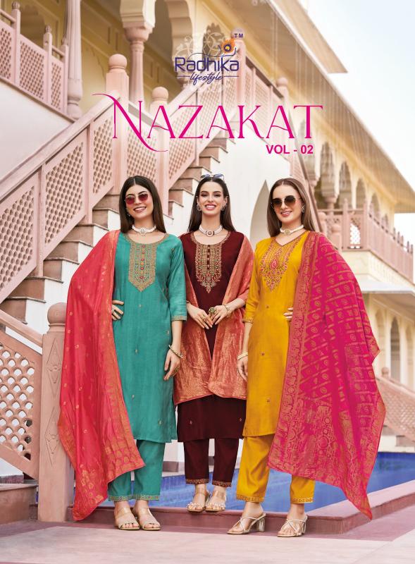 Radhika LifeStyle Nazakat vol 2 catalog ethnic wear kurtis wholesale