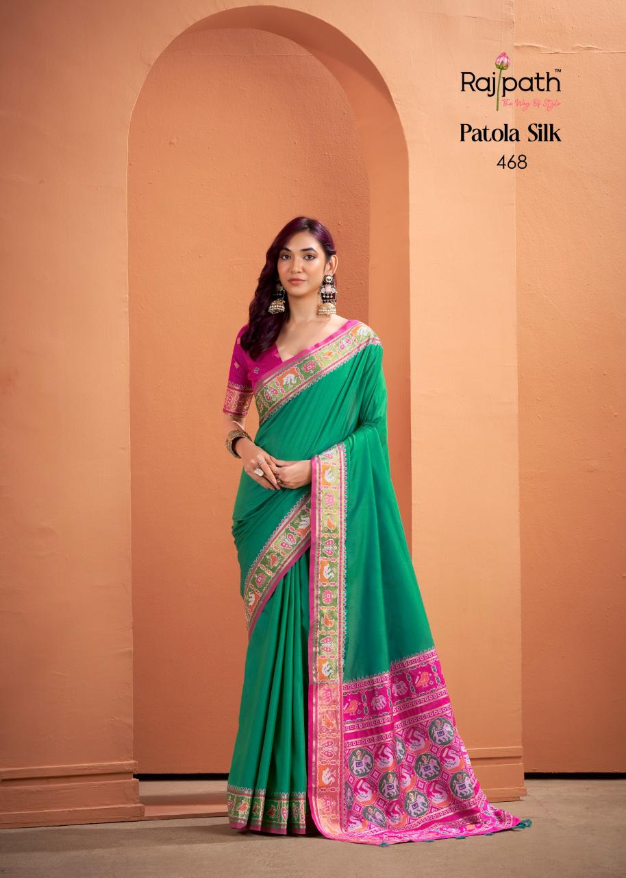 Rajpath Vrundavn catalog patola saree shop in surat