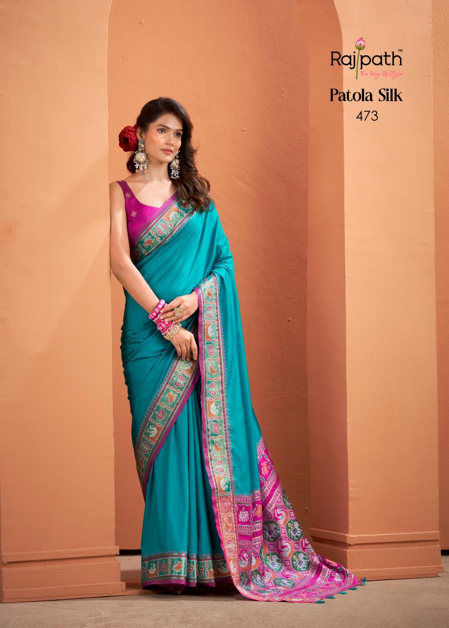 Rajpath Vrundavn catalog patola saree shop in surat