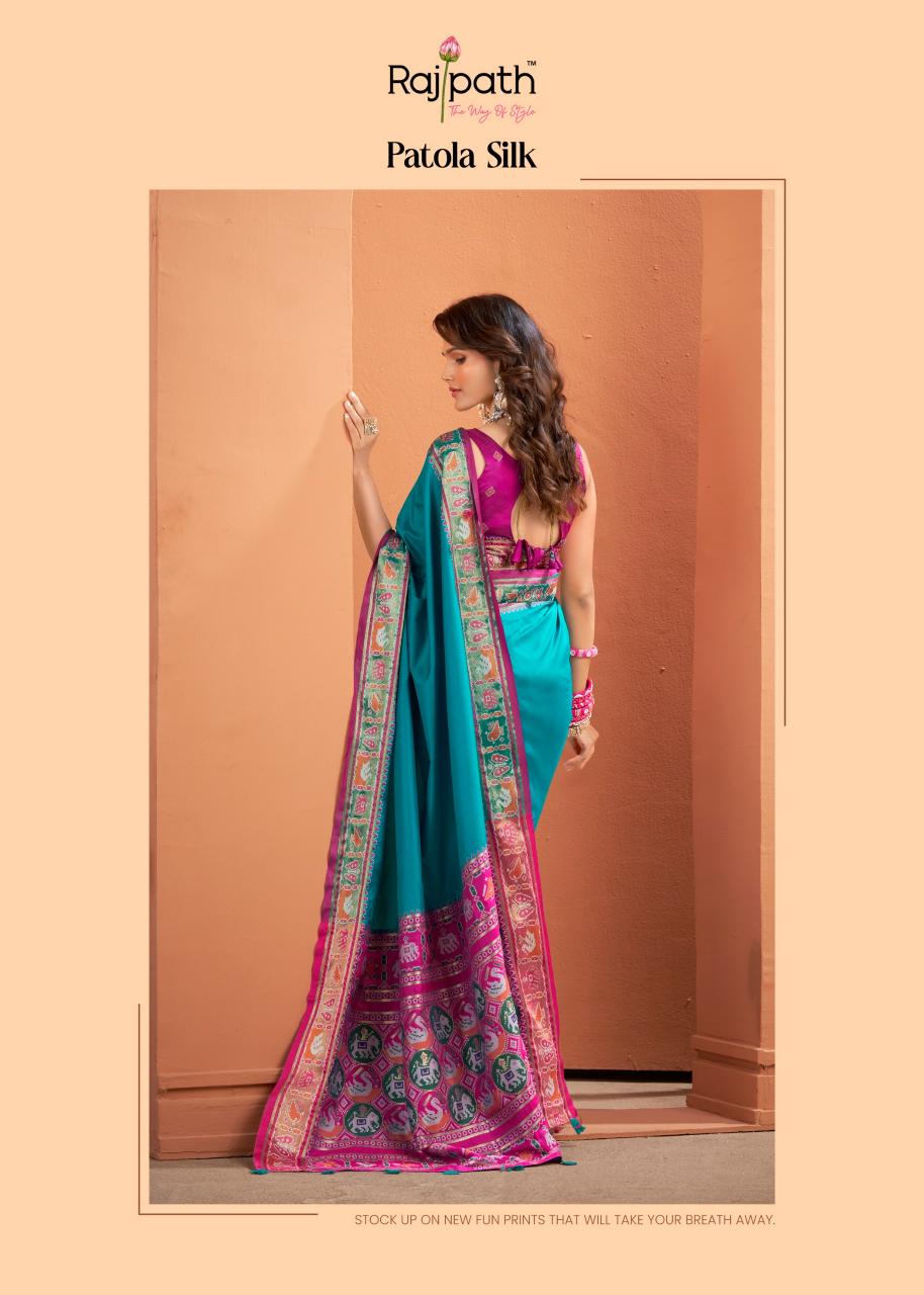 Rajpath Vrundavn catalog patola saree shop in surat