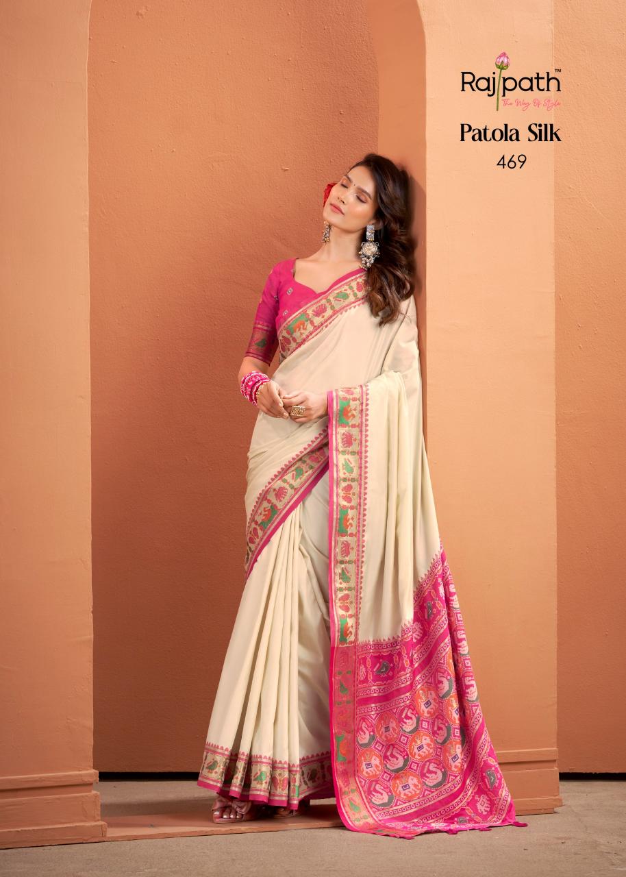Rajpath Vrundavn catalog patola saree shop in surat