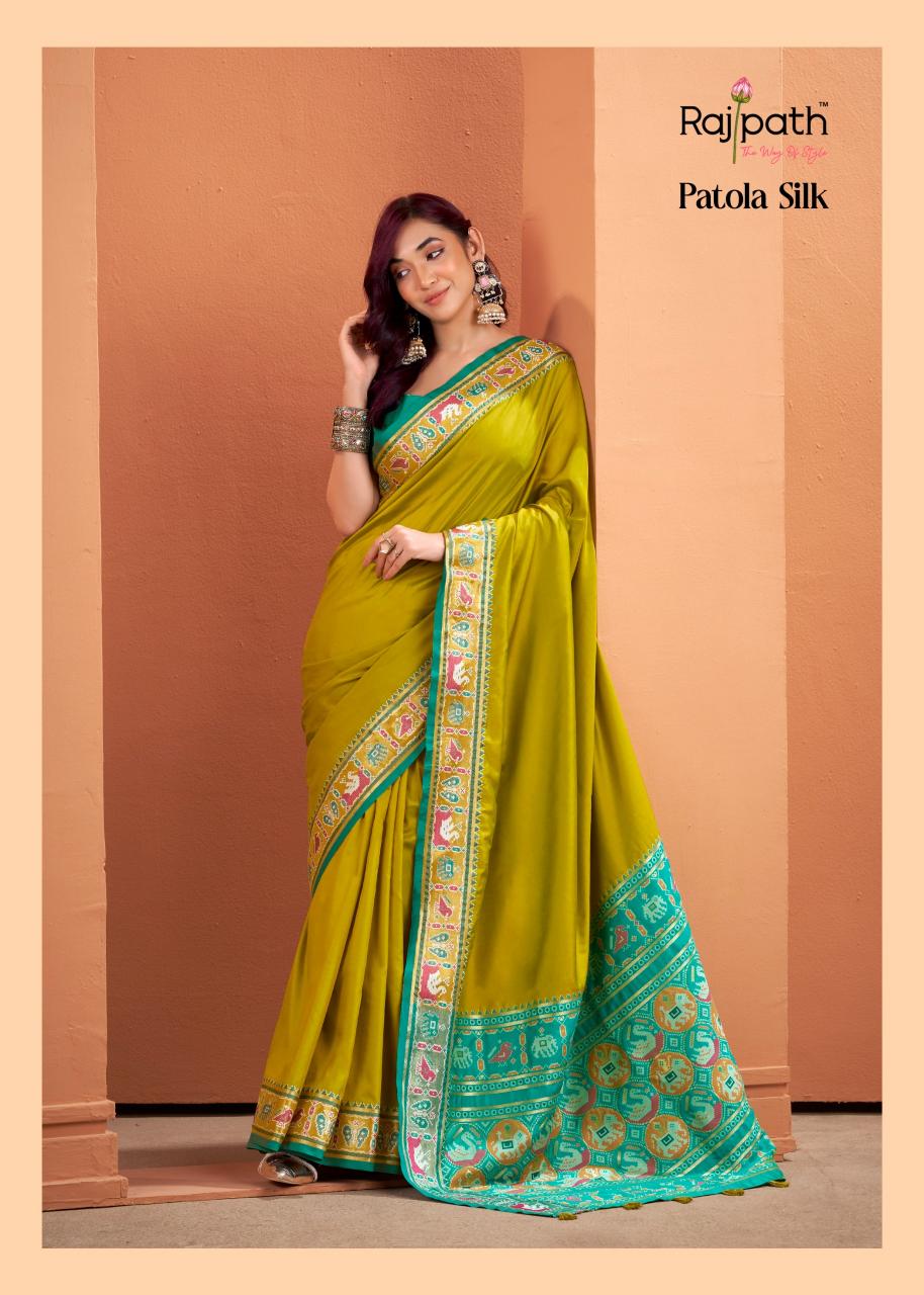 Rajpath Vrundavn catalog patola saree shop in surat