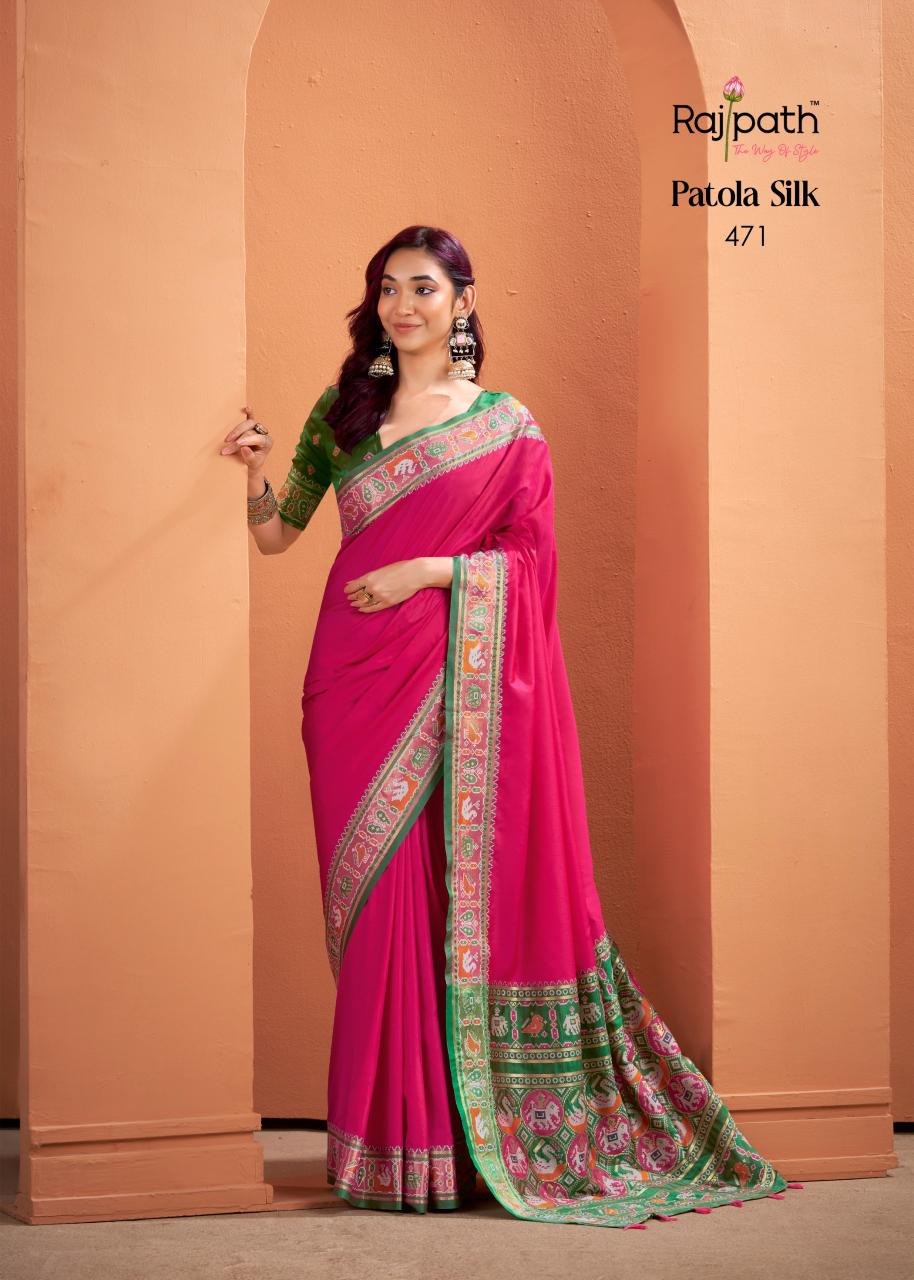 Rajpath Vrundavn catalog patola saree shop in surat