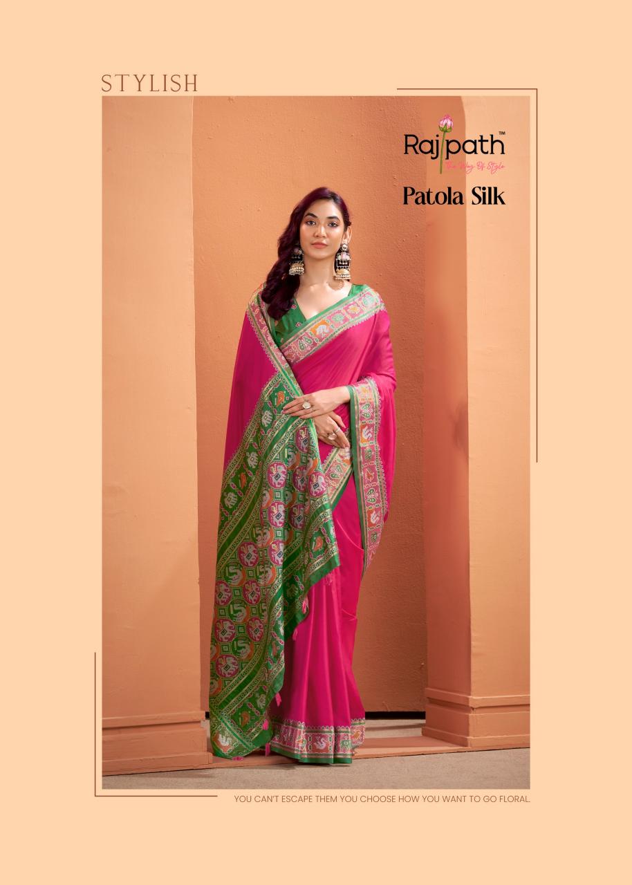 Rajpath Vrundavn catalog patola saree shop in surat
