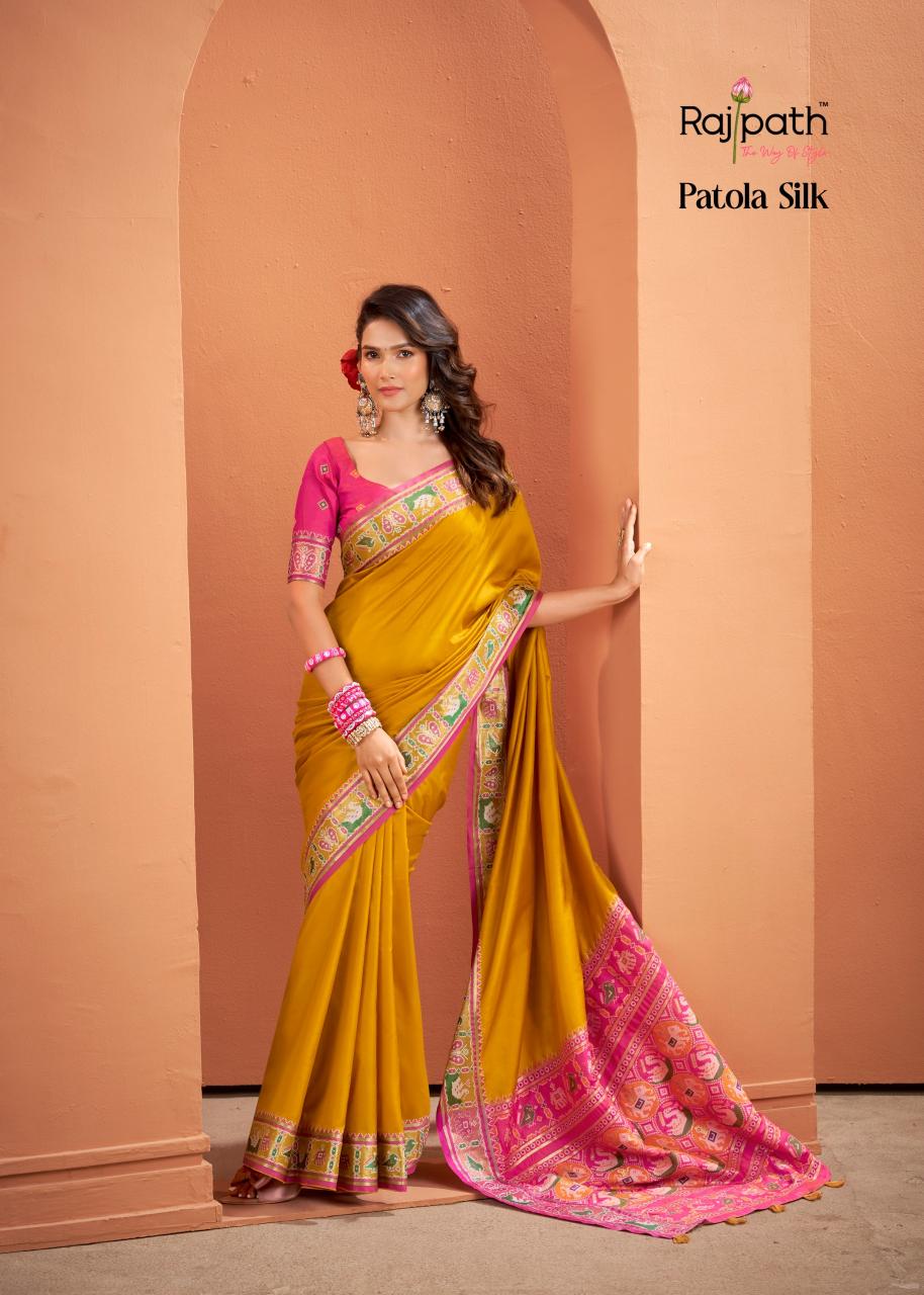 Rajpath Vrundavn catalog patola saree shop in surat