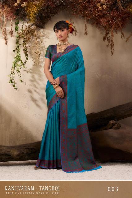 Rajtex Kanjivaram Tanchoi catalog bulk sarees in surat