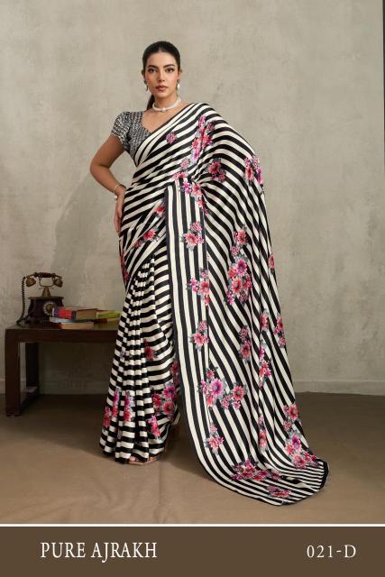 Rajtex Pure Ajrakh 21 catalog wholesale saree shop surat
